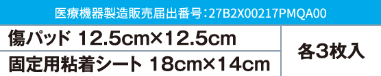 医療機器製造販売届出番号：27B2X00217PMQA00